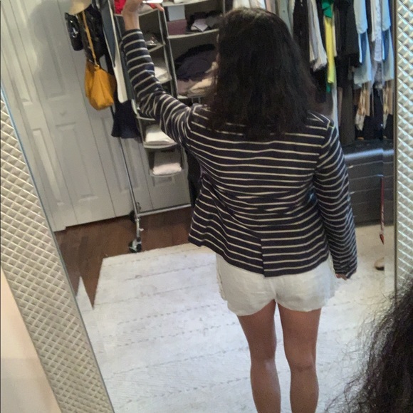 Navy and cream stripped blazer - Picture 3 of 5